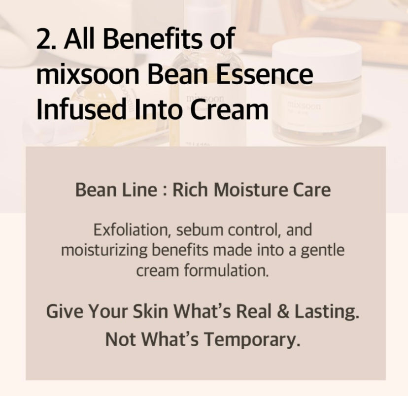 Mixsoon Bean Cream (50ml)